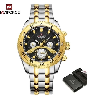 NAVIFORCE NF9222 Silver Gold Black