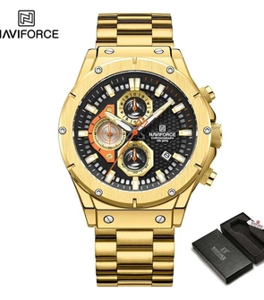 NAVIFORCE NF8026 Gold Black
