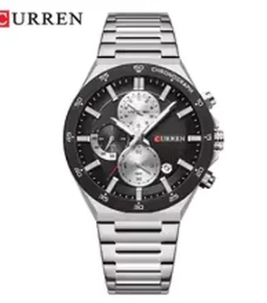 CURREN 8481 Silver Black