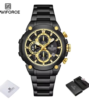 NAVIFORCE NF8071 Black Gold