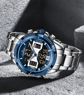NAVIFORCE NF9201 Silver Blue Black