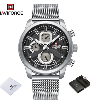NAVIFORCE NF9211 Silver Black