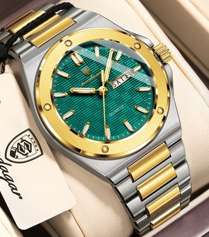 Poedagar 696 Silver Gold Green